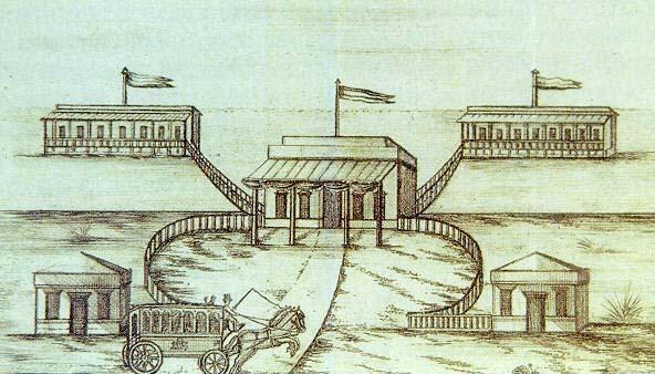 1° stabilimento balneare di Rimini inaugurato il primo luglio 1843